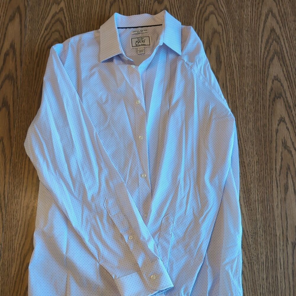 Jos A Bank Traveler's Slim Fit -16.5. 35-Button Down White Long Sleev Shirt
